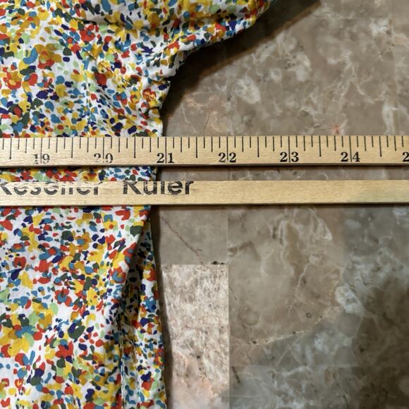 J Crew Shirt Mens Medium Classic Watercolor Floral Short Sleeve Button Liberty - Picture 6 of 9